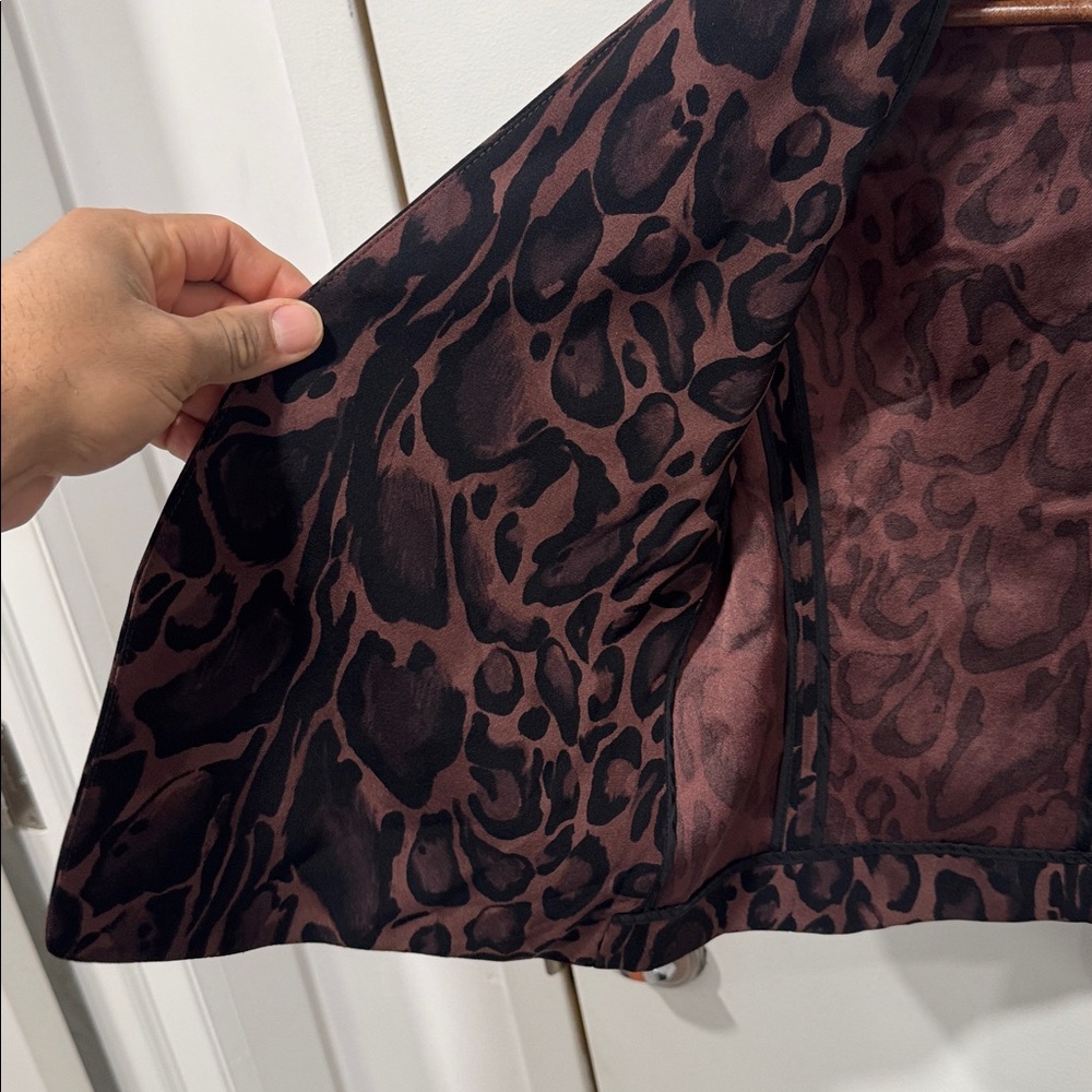 Aritzia Babaton Power Blazer Jacket In Cheetah Leopard - Picture 4 of 6